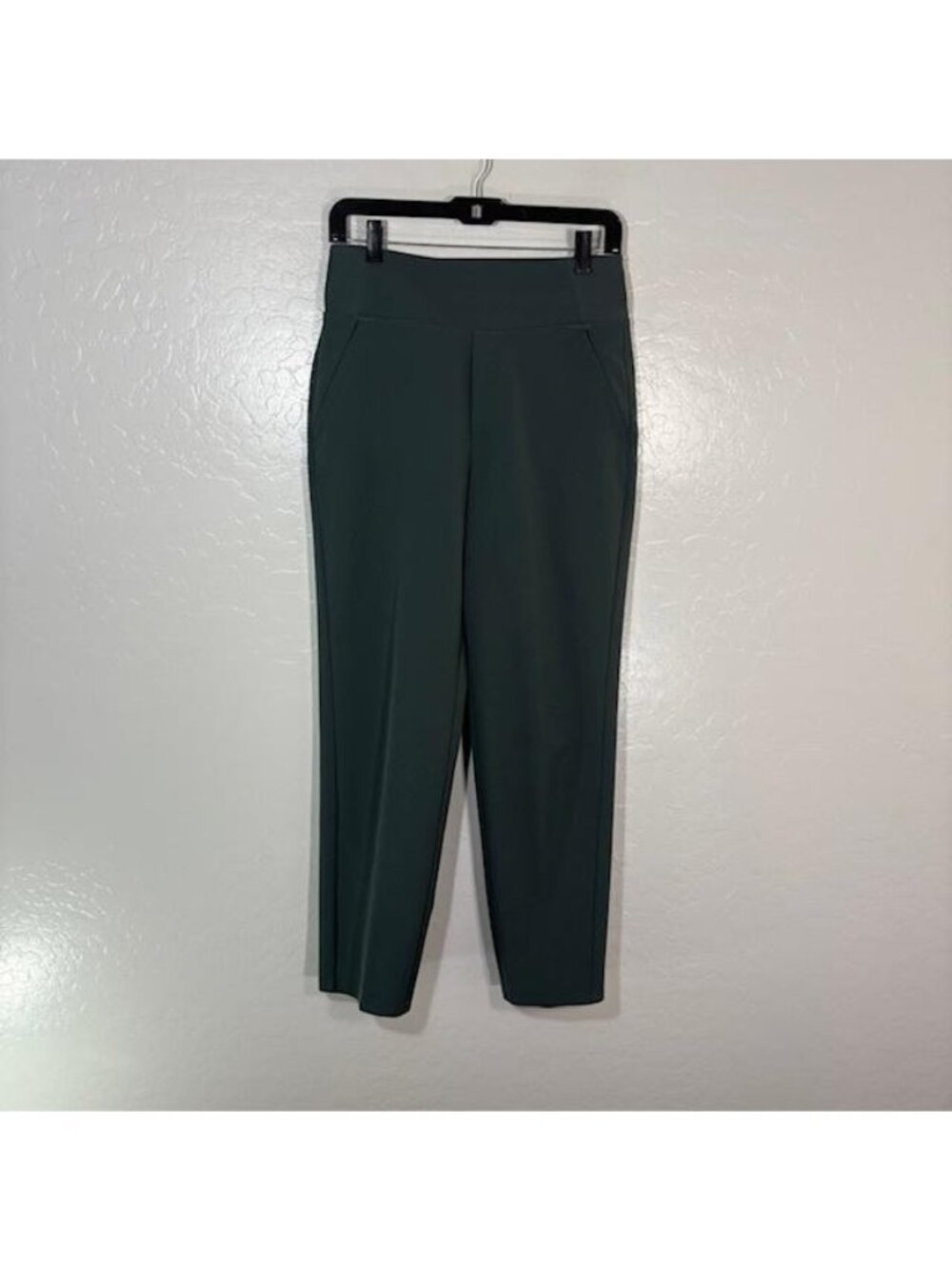 Athleta Pants Womens 2 Green Endless High Rise Tapered Pull On Stretch Dressy